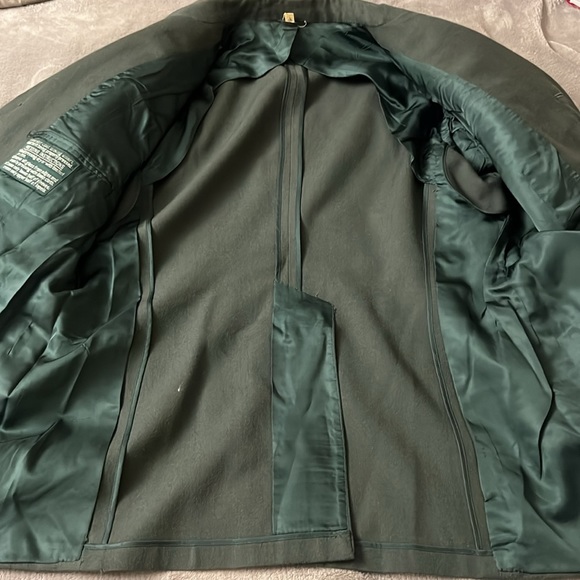 70s Vietnam War Mens Wool  Class 3 AG-344 Officer Coat Jacket Green USA Size 46S - Picture 11 of 16